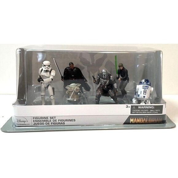 Disney Parks Exclusive Star Wars The Mandalorian 6 Piece Figure Figurine Set - Picture 1 of 7